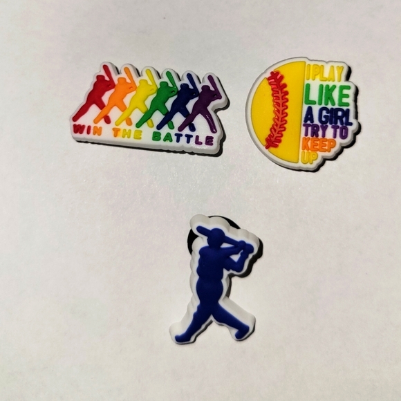Jibbitz Accessories 3 Assorted Softball Jibbitz Charm Poshmark